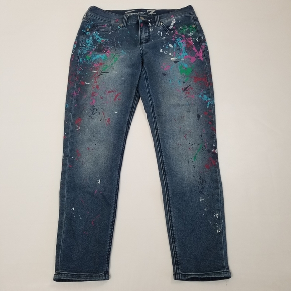 Seven7 Denim - Seven7 Girlfriend Splatter Jeans Size 8